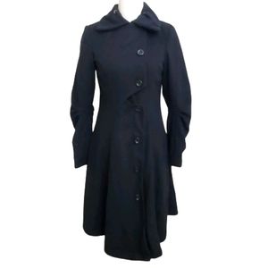 Gorgeous Long Black Dressy Coat NWT